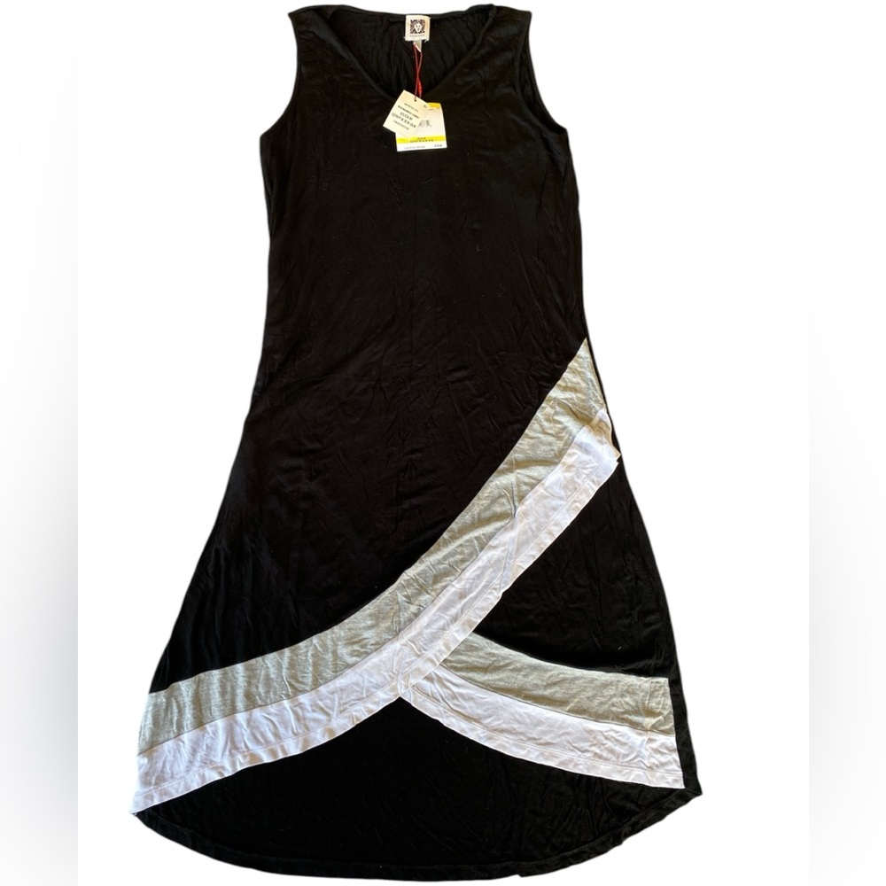 Anne Klein Women’s Black and White Sleeveless Dress